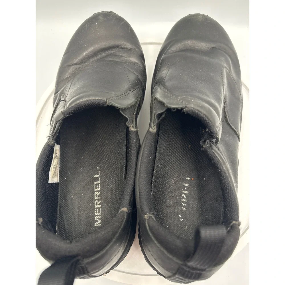 Merrell Jungle Moc Pro Grip 8.5 Black Gorpcore Workwear Slip Resistant J45361